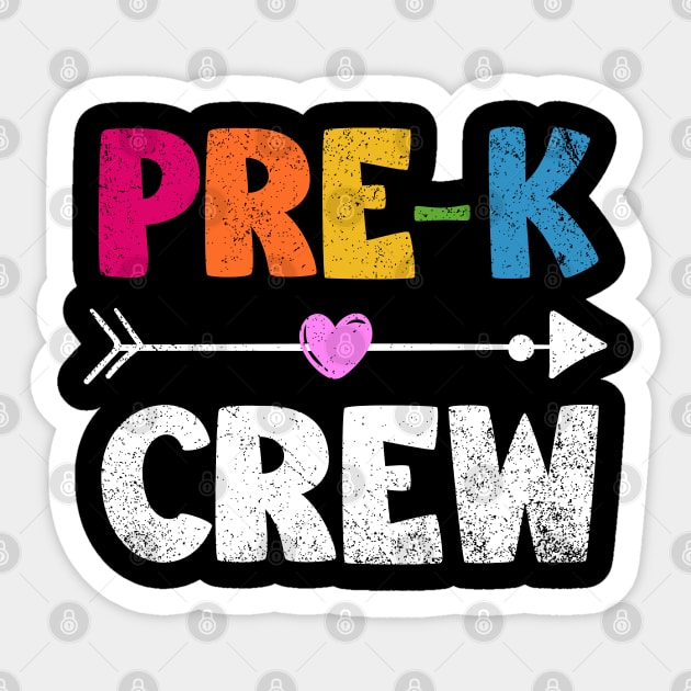 Pre-K Crew Sticker by Teesamd